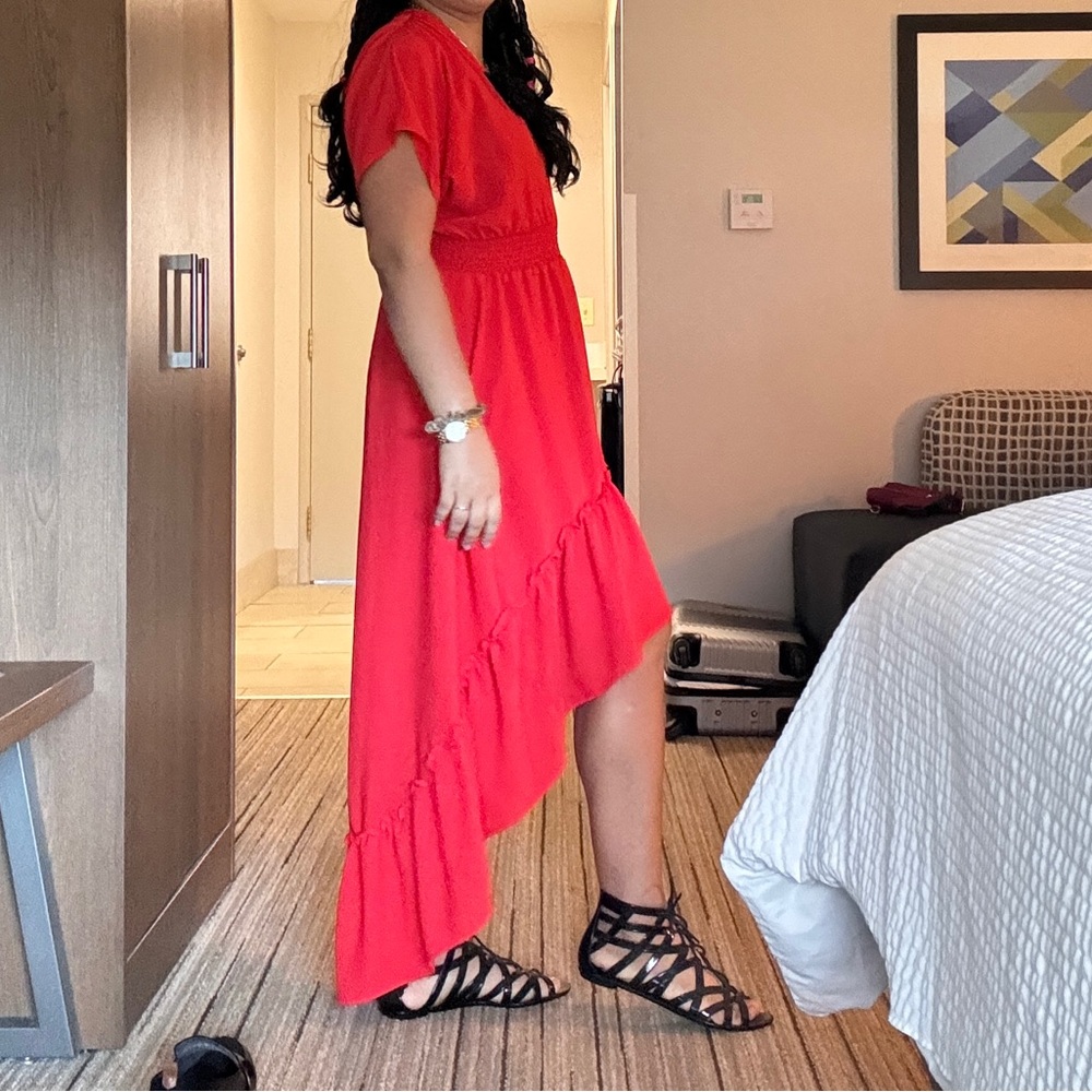 Fying Tomato Orange maxi dress